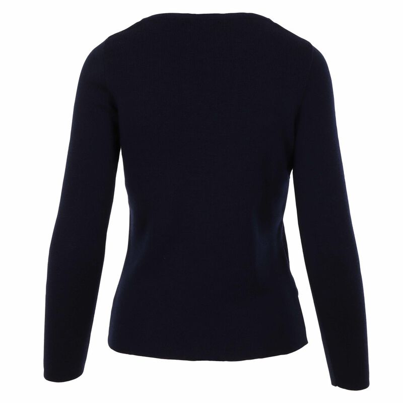 Royal Merino Long Sleeve Vee Neck Crossover Jumper image number 1